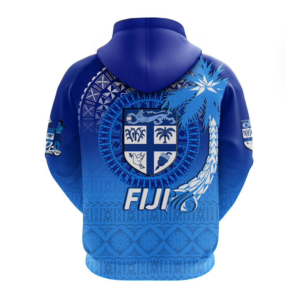 Fiji Tapa Tribal Coconut Tree Hoodie LT12 - Polynesian Pride
