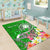 Fiji Custom Personalised Area Rug - Turtle Plumeria (Green) - Polynesian Pride