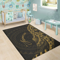 Samoa Area Rug - Polynesian Pattern Style Gold Color - Polynesian Pride