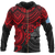 Federated States of Micronesia Hoodie (Zip up) Red Turtle Unisex RED - Polynesian Pride