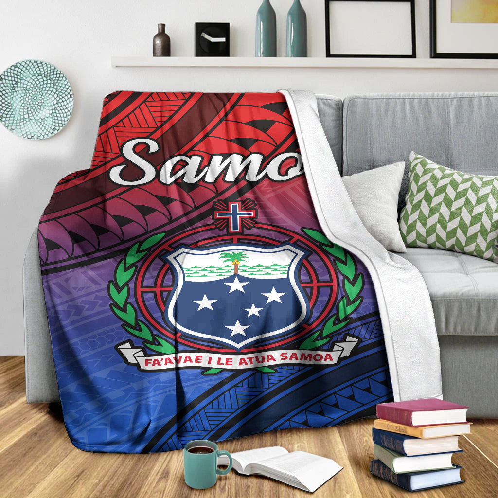 Samoa Premium Blanket Style Gradient Sporty Original LT13 - Polynesian Pride