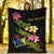 Cook Islands Polynesian Blanket - Plumeria Tribal - Polynesian Pride