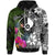 Yap Custom Hoodie Turtle Plumeria Banana Leaf Unisex Black - Polynesian Pride