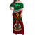 Vanuatu Off Shoulder Long Dress Simple Version 02 LT13 Long Dress Green - Polynesian Pride