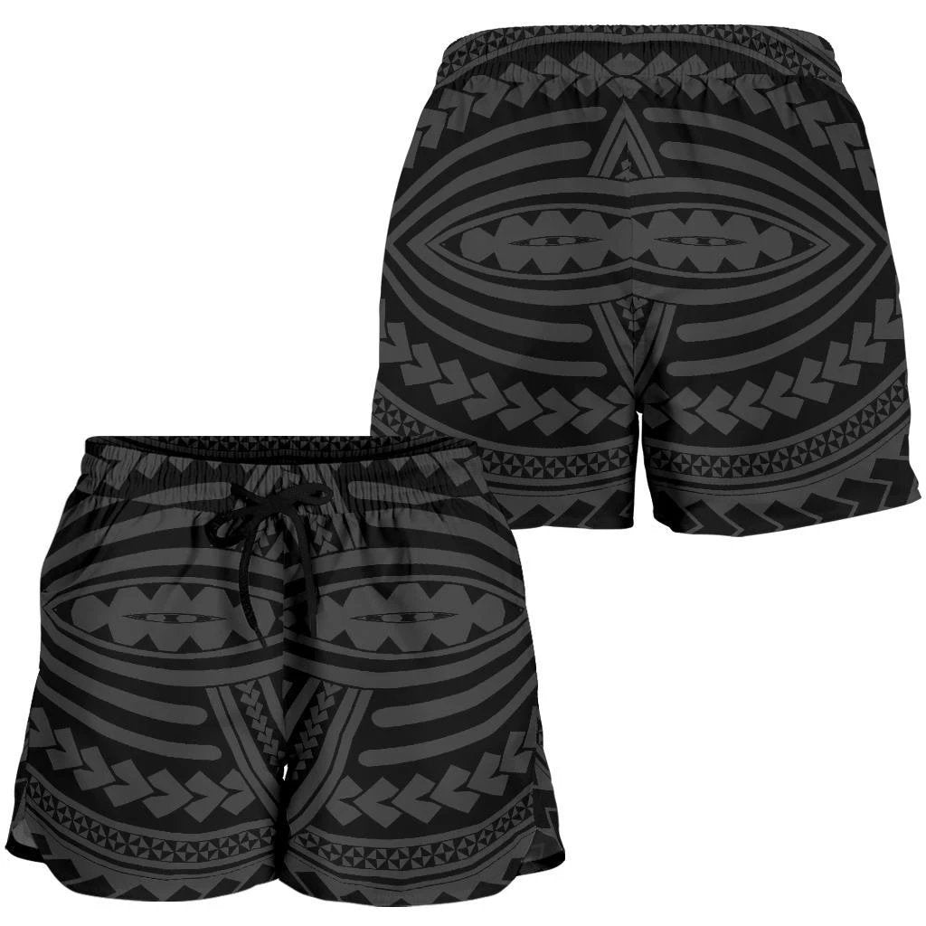 Polynesian Seamless Gray Women's Short Women Gray - Polynesian Pride