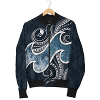 Yap Islands Polynesian Men's Bomber Jacket - Ocean Style - Polynesian Pride