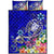 Fiji Quilt Bed Set - Turtle Plumeria (Blue) - Polynesian Pride