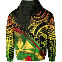 Polynesian Kakau Kanaka Maoli Hawaii Zip Hoodie - Polynesian Pride