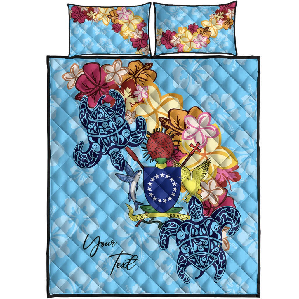 Cook Islands Custom Personalised Quilt Bed Set - Tropical Style - Polynesian Pride
