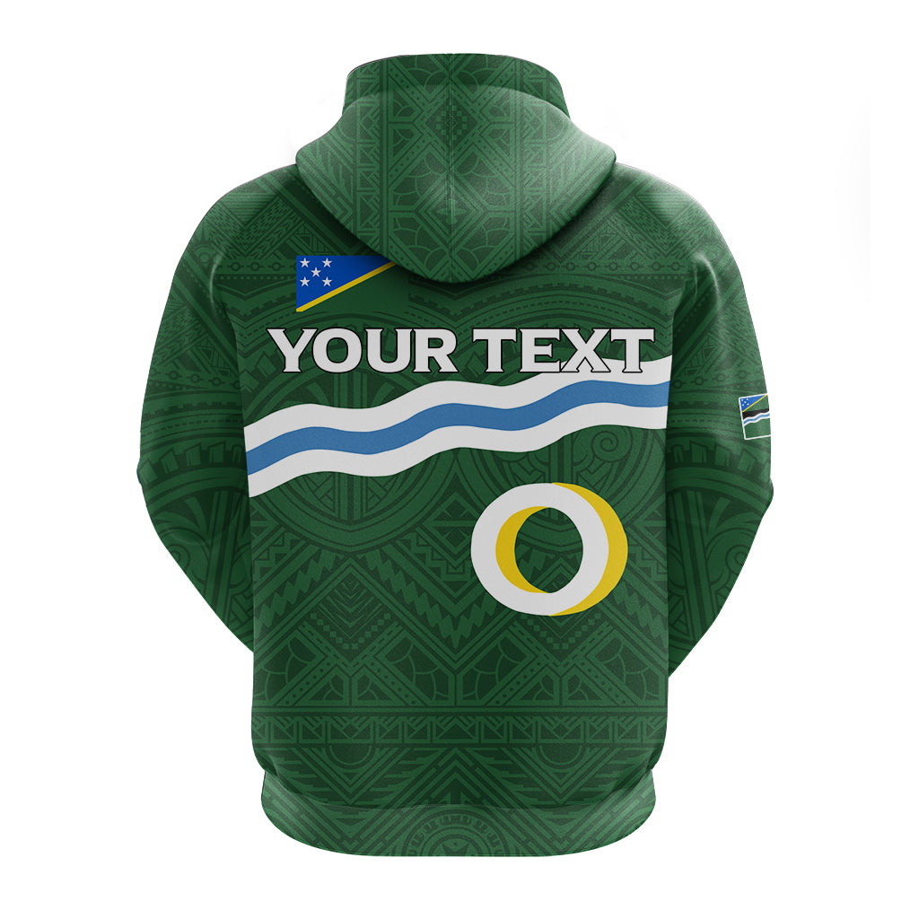 Custom Solomon Islands Western Province Hoodie Tribal Pattern LT12 - Polynesian Pride