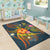 New Caledonia Polynesian Personalised Area Rug - Legend of New Caledonia (Blue) - Polynesian Pride