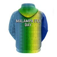 Vanuatu Malampa Fiji Day Zip up Hoodie Flag Version LT12 - Polynesian Pride