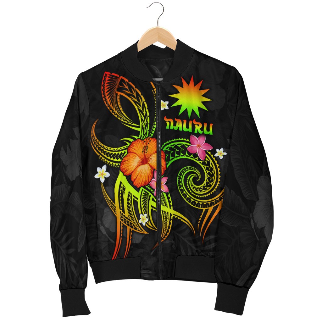 Nauru Polynesian Men's Bomber Jacket - Legend of Nauru (Reggae) - Polynesian Pride