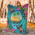 Guam Polynesian Premium Blanket - Couple of Turtles - Polynesian Pride