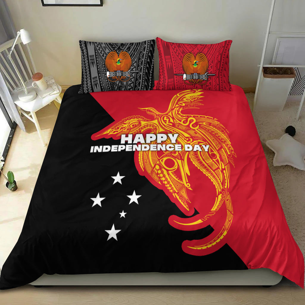 Papua New Guinea Bedding Set Independence Day Flag Style LT16 - Polynesian Pride
