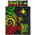 Papua New Guinea Quilt Bed Set - Reggae Tentacle Turtle - Polynesian Pride