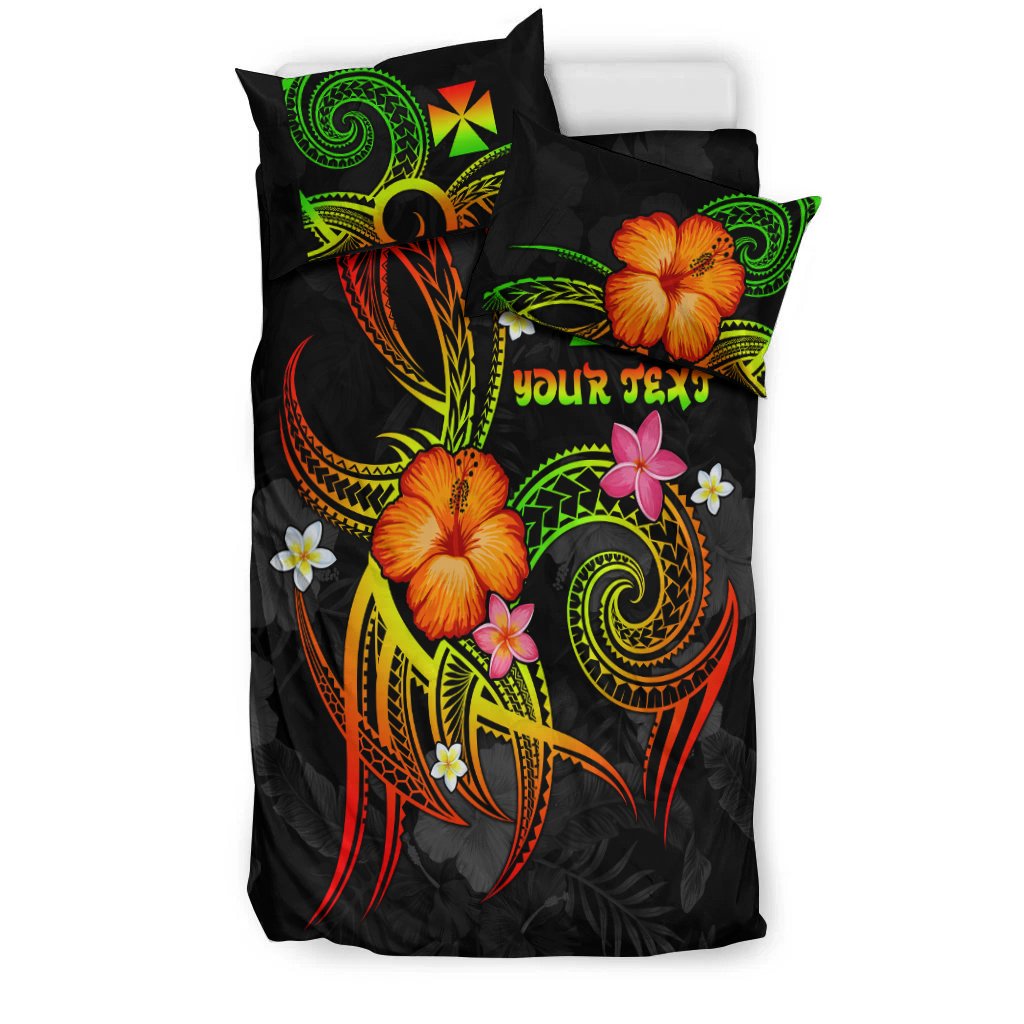 Wallis and Futuna Polynesian Personalised Bedding Set - Legend of Wallis and Futuna (Reggae) - Polynesian Pride