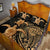 Polynesian Turtle Quilt Bed Set Honu Family Gold LT4 - Polynesian Pride