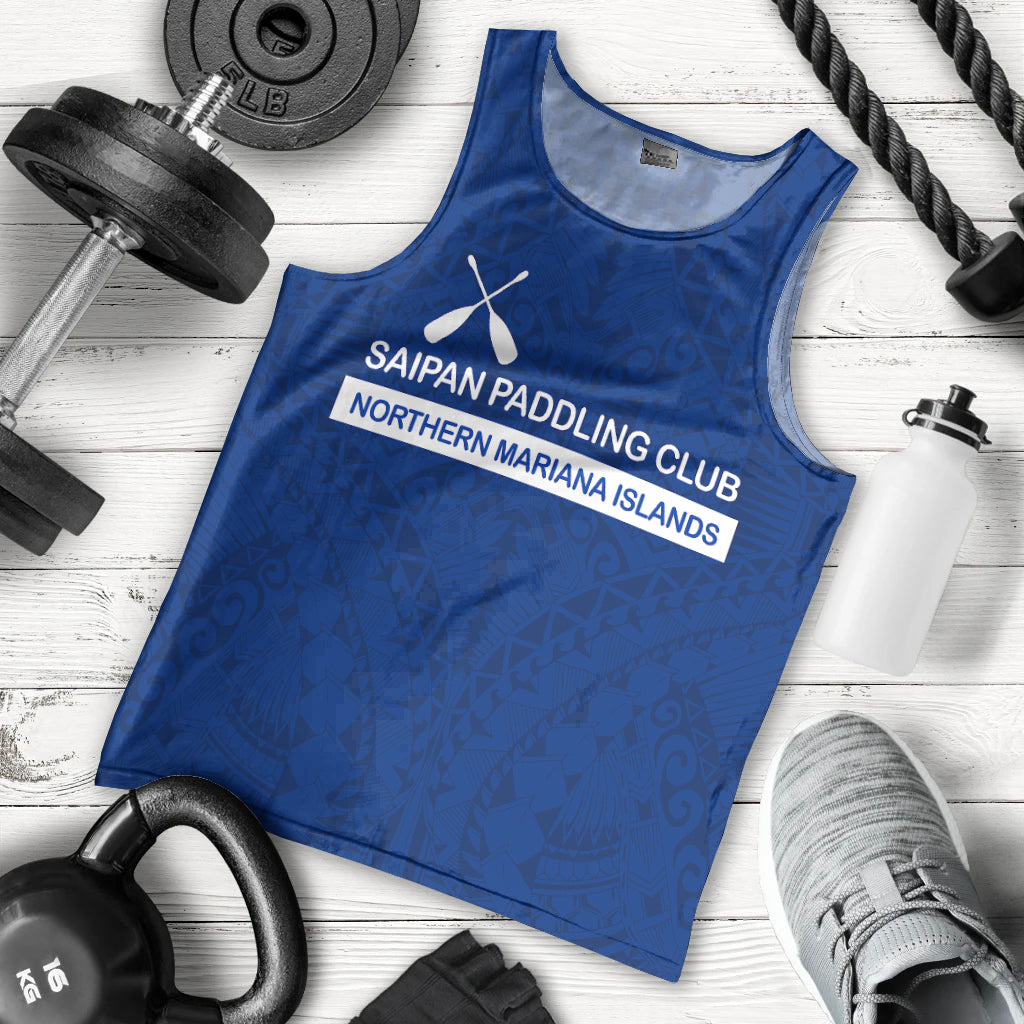(Custom Personalised) Saipan Paddling Club Spc Men's Tank Top - LT12 - Polynesian Pride