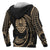 Tahiti Polynesian Custom Hoodie Gold Tribal Wave - Polynesian Pride