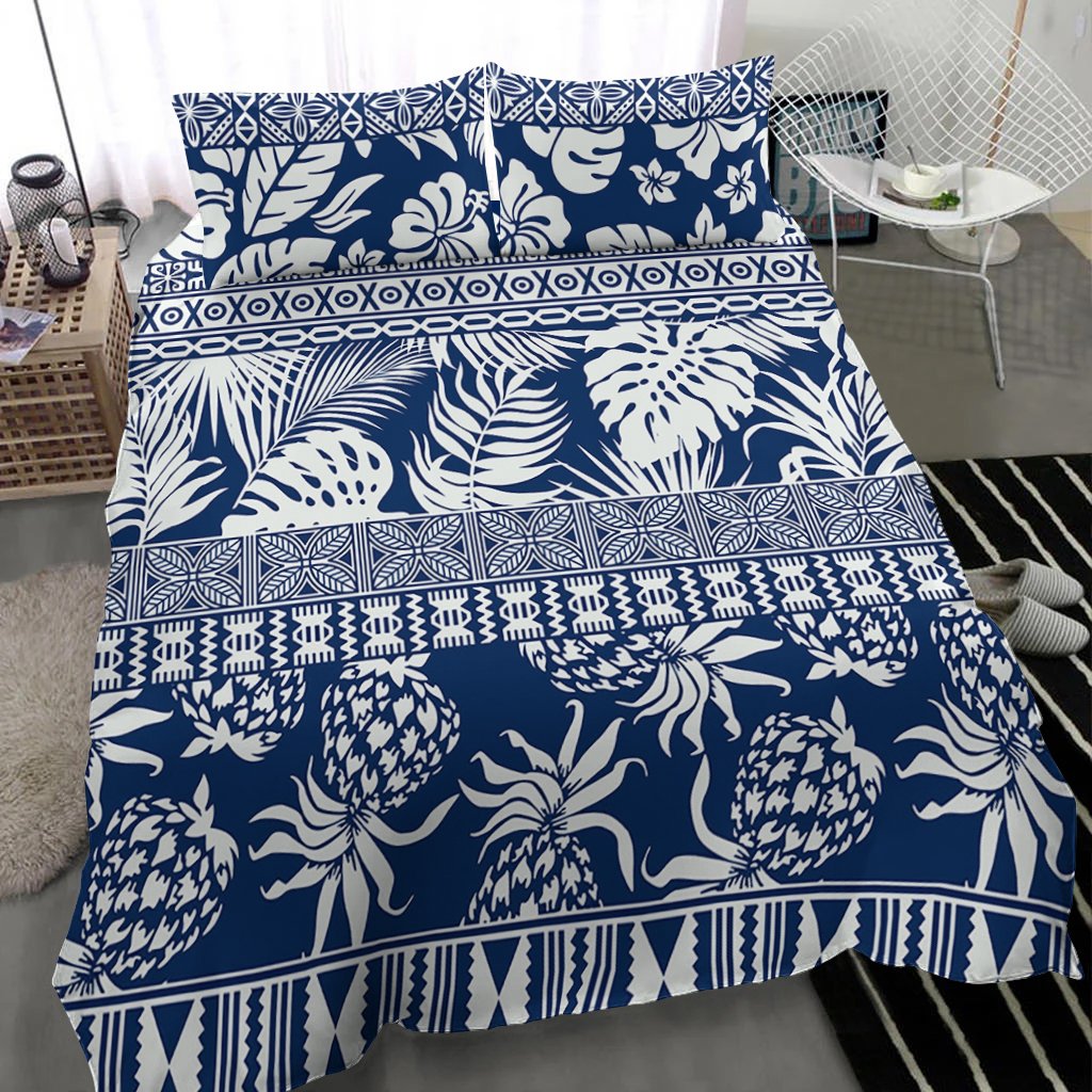 Polynesian Bedding Set - Hibiscus Tropical Leaves Pattern - Polynesian Pride