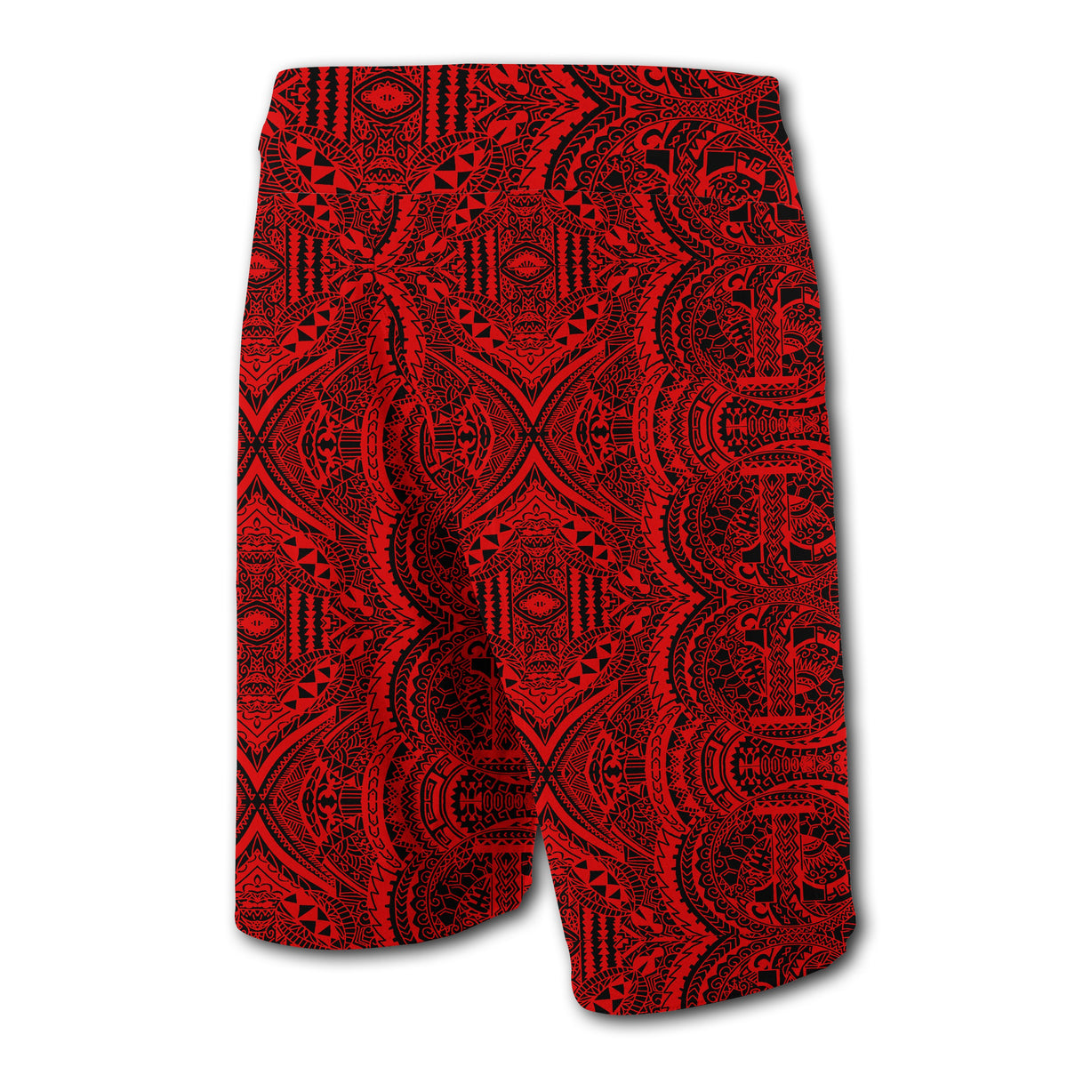 Hawaii Polynesian Symmetry Board Shorts Red - Polynesian Pride