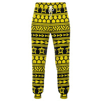 Polynesian Tattoo Tribal Yellow Joggers Unisex Yellow - Polynesian Pride
