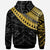 Niue Custom Hoodie Niue Ginger Lei Pattern Gold - Polynesian Pride