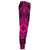 Polynesian Plumeria Mix Pink Black Joggers - Polynesian Pride