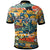 Polynesian Polo Shirt Colorful Hibiscus Flowers Pattern - Polynesian Pride