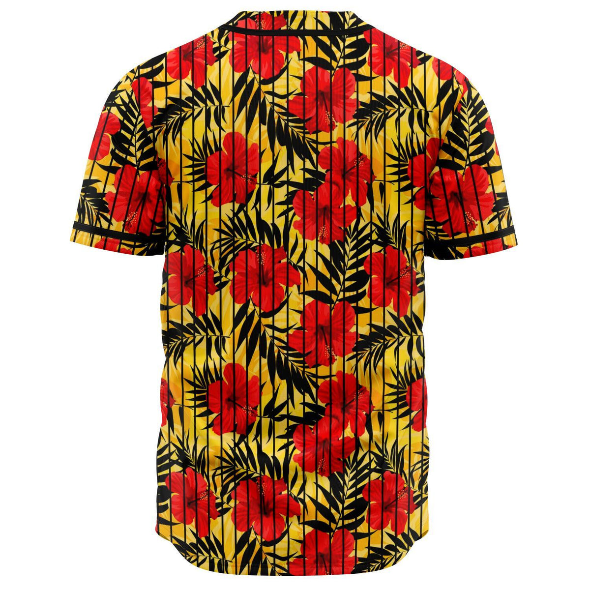 Tropical Flowers And Palm Leaves Baseball Jersey - Polynesian Pride