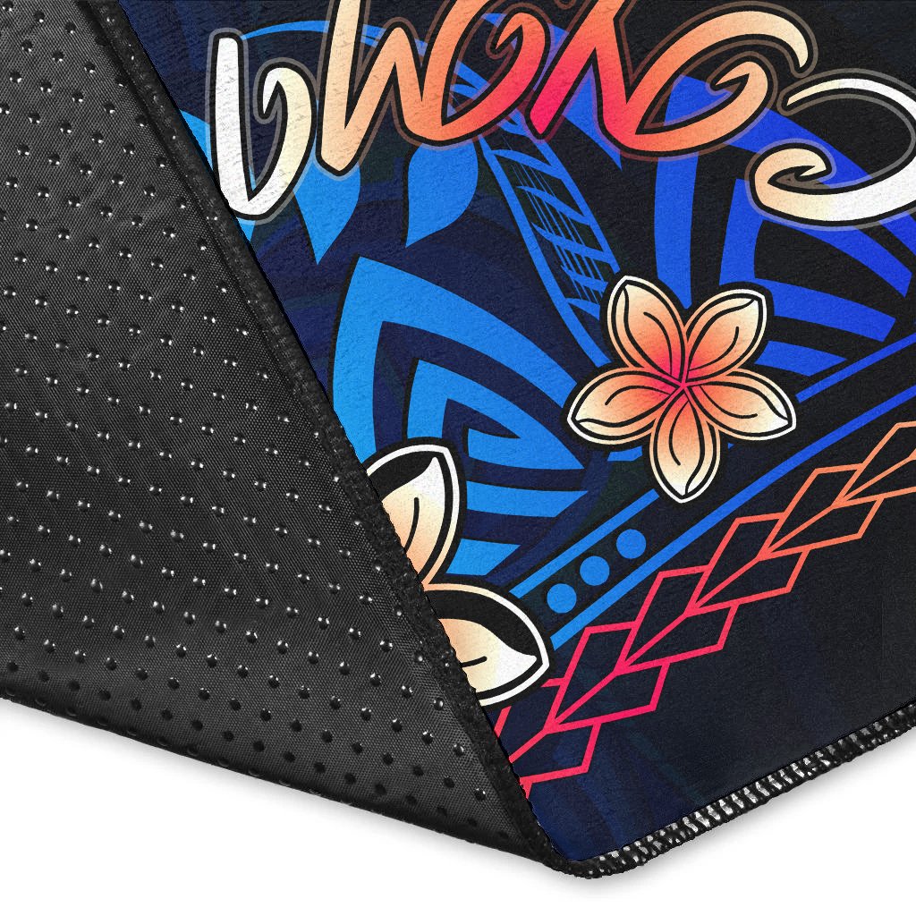 Northern Mariana Islands Area Rug - Vintage Tribal Mountain - Polynesian Pride