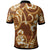 Polynesian Polo Shirt Flourish Style With Tribal Fabric - Polynesian Pride