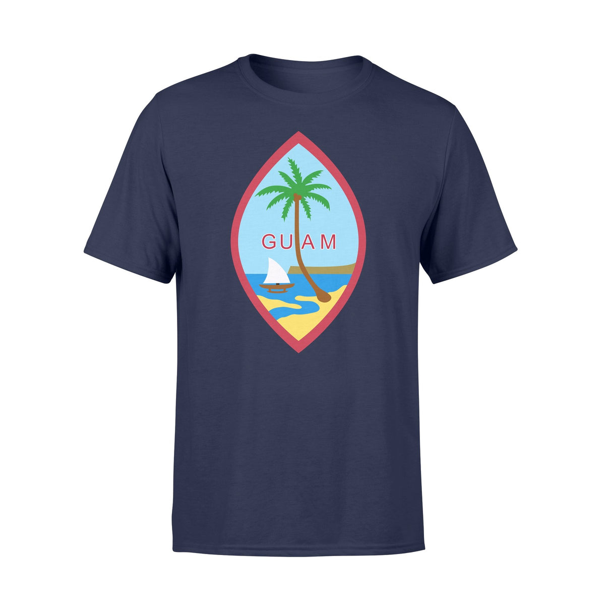 Guam T Shirt Guam Coat of Arm - Polynesian Pride