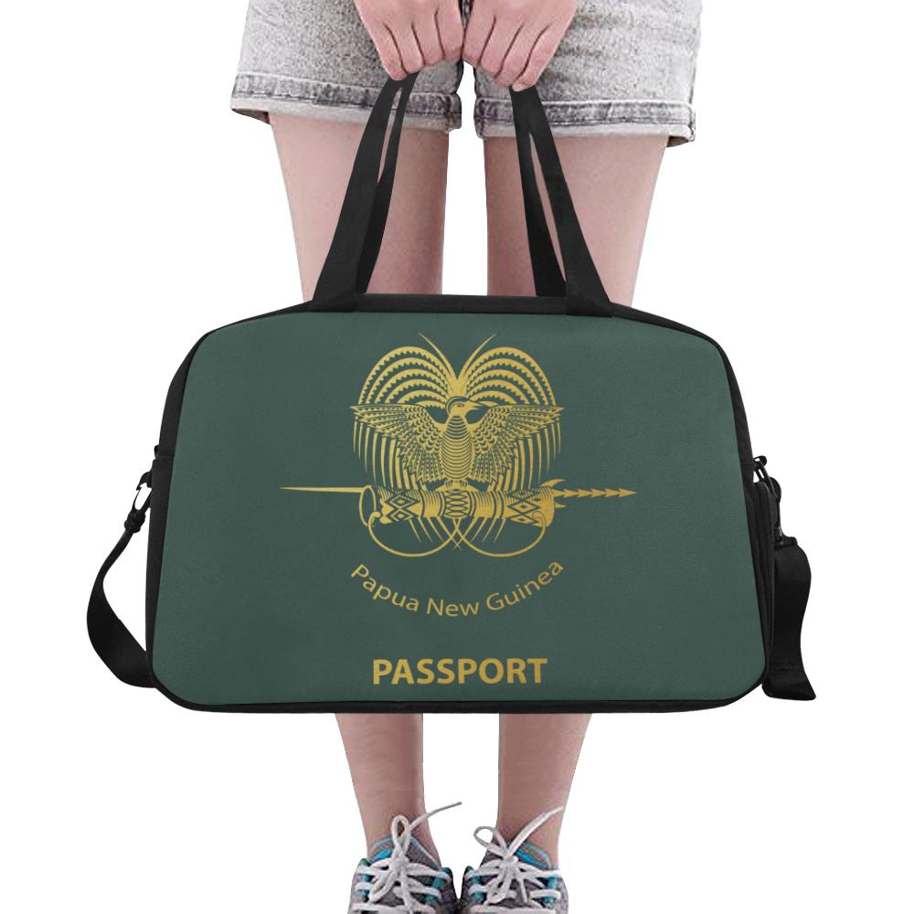 Papua New Guinea Passport Fitness Handbag Papua New Guinea One Size Green - Polynesian Pride