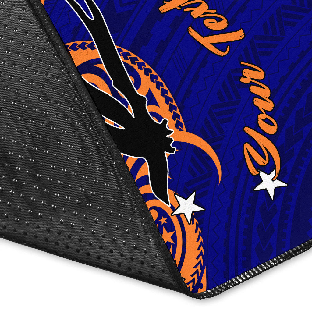 (Custom Personalised) Papua New Guinea New Ireland Pride Area Rug - LT12 - Polynesian Pride