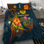 Polynesian Tahiti Personalised Bedding Set - Legend of Tahiti (Blue) - Polynesian Pride