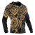 Guam Polynesian Hoodie (Zip up) Golden Turtle - Polynesian Pride