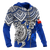 Tonga Polynesian Hoodie (Zip up) Blue Turtle - Polynesian Pride