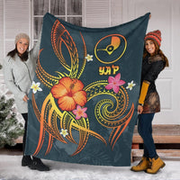 YAP Polynesian Premium Blanket - Legend of YAP (Blue) - Polynesian Pride