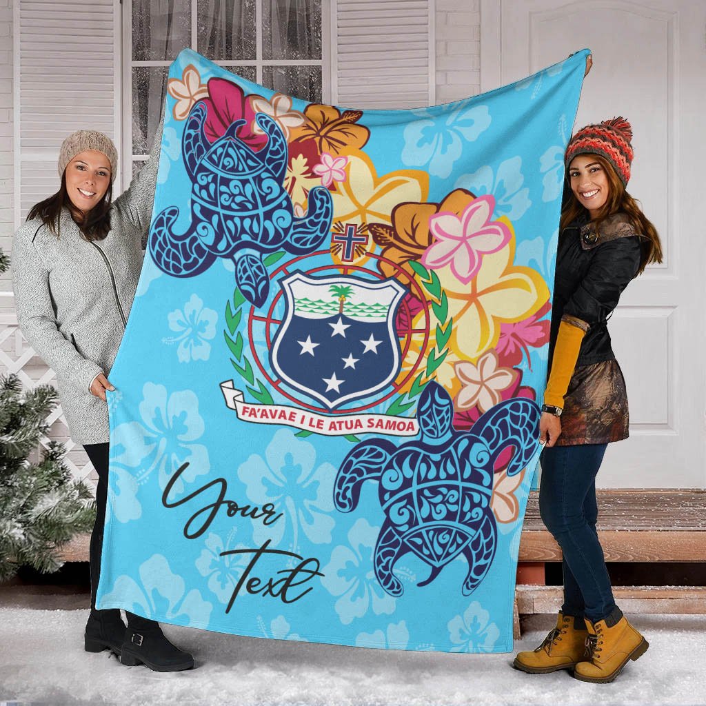 Samoa Custom Personalised Premium Blanket - Tropical Style - Polynesian Pride