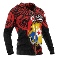 Tonga Zip up Hoodie Tongan Pride - Polynesian Pride