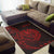 Tahiti Area Rug - Polynesian Pattern Style Red Color - Polynesian Pride