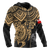 Tonga Polynesian Hoodie (Zip up) Golden Turtle - Polynesian Pride