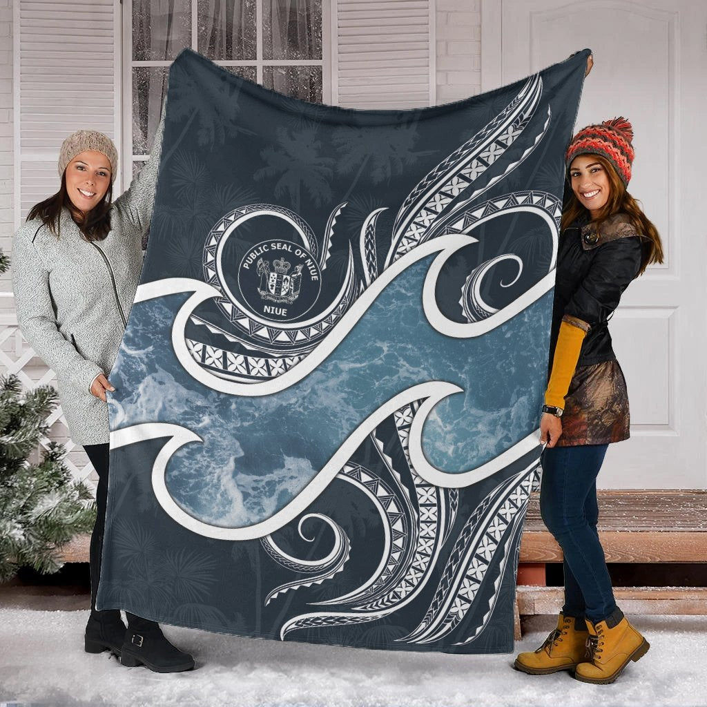 Niue Polynesian Premium Blanket - Ocean Style - Polynesian Pride