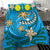 Palau Polynesian Bedding Set - Spring Style Blue Color - Polynesian Pride