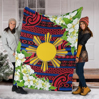 Philippines Premium Blanket - Jasmine Flower Style - Polynesian Pride