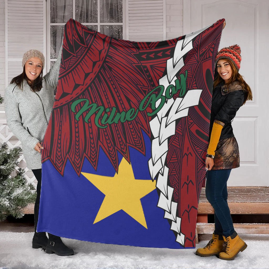 Papua New Guinea Milne Bay Province Polynesian Blanket - Tribal Wave Tattoo - Polynesian Pride