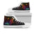 Vanuatu High Top - Butterfly Polynesian Style Unisex White - Polynesian Pride