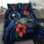 Chuuk Micronesia Bedding Set - Blue Turtle Hibiscus - Polynesian Pride